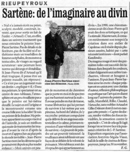 Jean-Pierre SARTENE - Articles